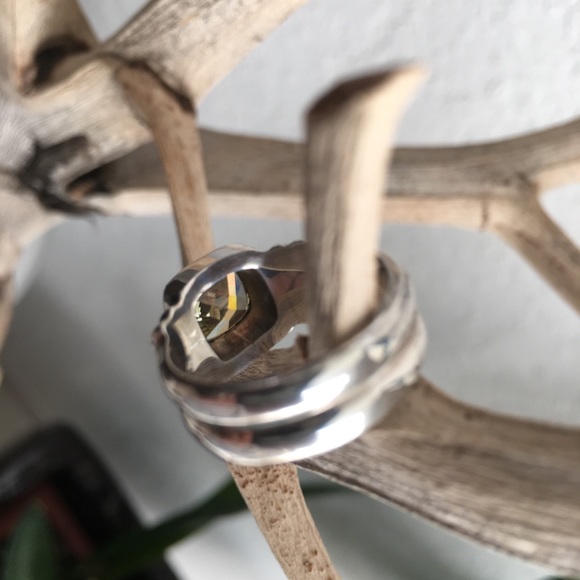 Sterling silver and Citrine ring size 8 - Picture 4 of 6